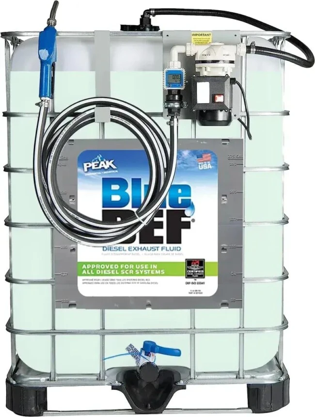Bulk DEF Fluid Tote - Pre-Filled 330 Gallon Premium BlueDEF Tote with ...