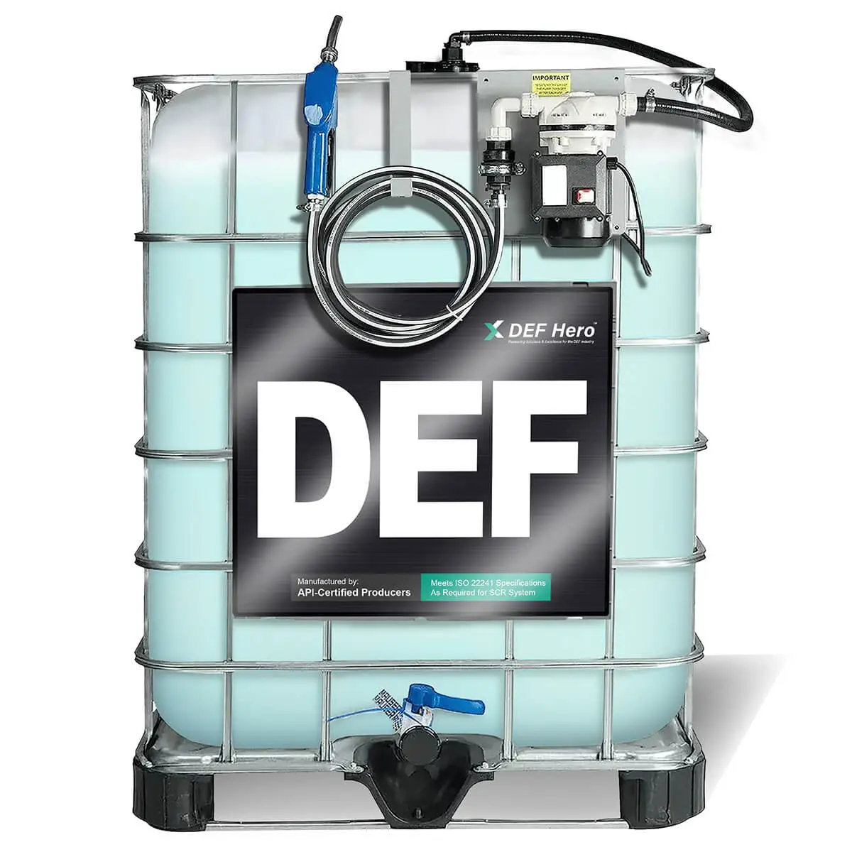 Bulk DEF Pre-Filled Tote with Electric Pump – 200 Gallons of Premium ...
